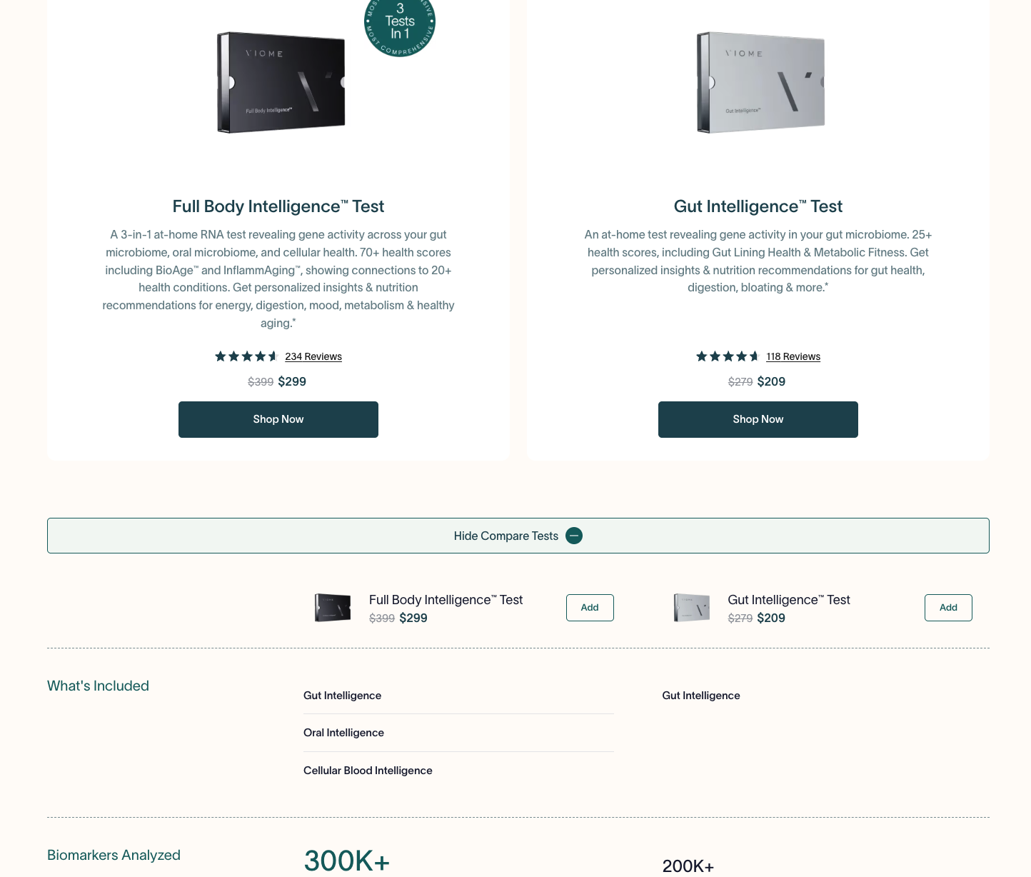 Screenshots from Viome and ViomePro projects